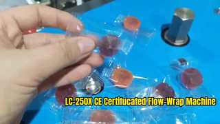 CE 인증 LC-250X 구미 캔디/QQ 캔디/QQ 구미/질긴 캔디 수평 흐름 랩 기계