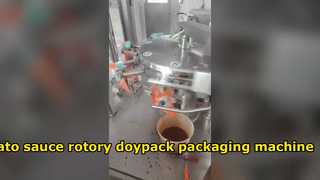 고품질 소스 로터리 doypack 포장 기계 우유 로터리 doypack 포장 기계